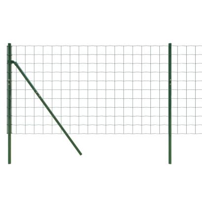 Gard plasă de sârmă verde 0,8x10 m, oțel galvanizat GartenMobel Dekor