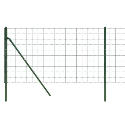 Gard plasă de sârmă, verde, 1x10 m, oțel galvanizat GartenMobel Dekor