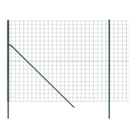 Gard plasă de sârmă, verde, 1,6x10 m, oțel galvanizat GartenMobel Dekor