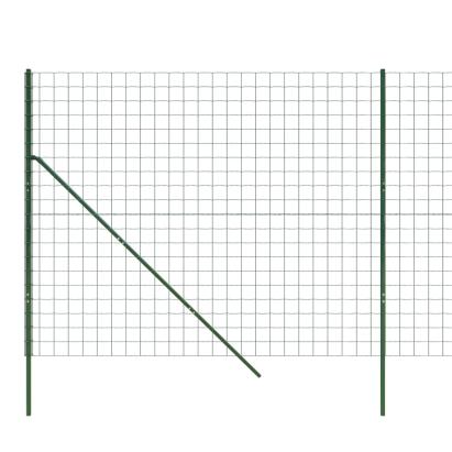 Gard plasă de sârmă, verde, 2,2x25 m, oțel galvanizat GartenMobel Dekor