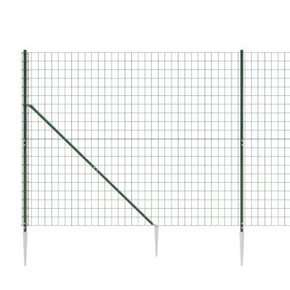 Gard plasă de sârmă cu țăruși de fixare, verde, 2,2x25 m GartenMobel Dekor