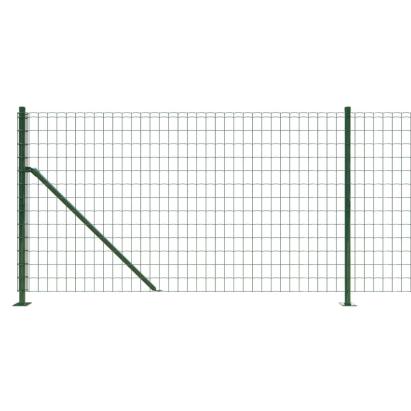 Gard plasă de sârmă cu bordură, verde, 1,1x25 m GartenMobel Dekor