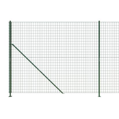 Gard plasă de sârmă cu bordură, verde, 2x25 m GartenMobel Dekor