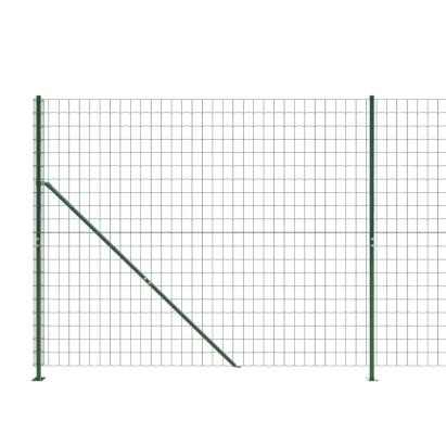 Gard plasă de sârmă cu bordură, verde, 1,6x25 m GartenMobel Dekor