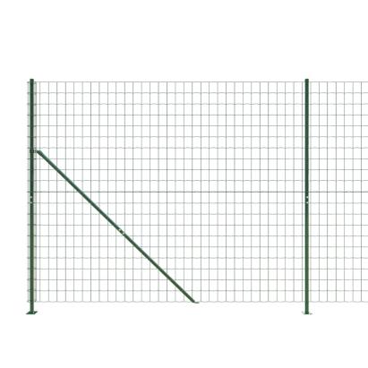Gard plasă de sârmă cu bordură, verde, 2,2x25 m GartenMobel Dekor