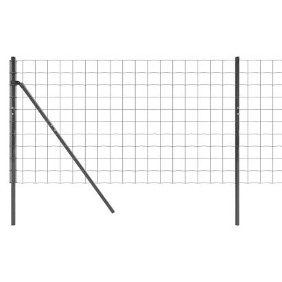 Gard plasă de sârmă, antracit, 0,8x25 m, oțel galvanizat GartenMobel Dekor