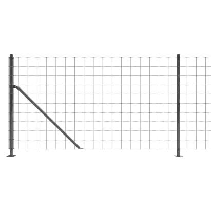 Gard plasă de sârmă cu bordură, antracit, 1x25 m GartenMobel Dekor
