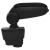 Cotieră auto, negru, 11x35x(32-49) cm ABS GartenMobel Dekor