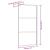 Paravan duș walk-in, auriu, 100x195 cm, sticlă ESG transparentă GartenMobel Dekor