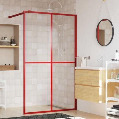 Paravan de duș walk-in, roșu, 140x195cm sticlă ESG transparentă GartenMobel Dekor