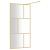 Paravan de duș walk-in auriu 115x195 cm sticlă ESG transparentă GartenMobel Dekor