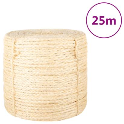 Frânghie, 25 m, sisal 100%, 6 mm GartenMobel Dekor