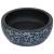 Lavoar de blat, negru și albastru, rotund, Φ41x14 cm, ceramică GartenMobel Dekor