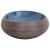 Lavoar de blat, maro și albastru, 59x40x15 cm, ceramică, oval GartenMobel Dekor