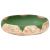 Lavoar de blat, verde și maro, 59x40x15 cm, ceramică, oval GartenMobel Dekor