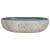 Lavoar de blat, nisipiu și albastru 59x40x14 cm, ceramică, oval GartenMobel Dekor