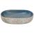 Lavoar de blat, nisipiu și albastru 59x40x14 cm, ceramică, oval GartenMobel Dekor