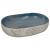 Lavoar de blat, nisipiu și albastru 59x40x14 cm, ceramică, oval GartenMobel Dekor