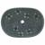 Lavoar de blat, albastru, 59x40x14 cm, ceramică, oval GartenMobel Dekor