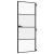 Ușă de interior negru 83x201,5 cm sticlă securiz./aluminiu slim GartenMobel Dekor