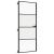 Ușă de interior negru 83x201,5 cm sticlă securiz./aluminiu slim GartenMobel Dekor