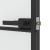 Ușă de interior negru 83x201,5 cm sticlă securiz./aluminiu slim GartenMobel Dekor