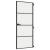 Ușă de interior negru 83x201,5 cm sticlă securiz./aluminiu slim GartenMobel Dekor