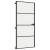 Ușă de interior negru 93x201,5 cm sticlă securiz./aluminiu slim GartenMobel Dekor