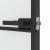 Ușă de interior negru 93x201,5 cm sticlă securiz./aluminiu slim GartenMobel Dekor
