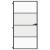 Ușă interior negru 102,5x201,5 cm sticlă securiz./aluminiu slim GartenMobel Dekor