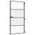 Ușă interior negru 102,5x201,5 cm sticlă securiz./aluminiu slim GartenMobel Dekor
