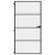 Ușă interior negru 102,5x201,5 cm sticlă securiz./aluminiu slim GartenMobel Dekor