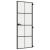 Ușă de interior negru 76x201,5 cm sticlă securiz./aluminiu slim GartenMobel Dekor
