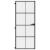 Ușă de interior negru 83x201,5 cm sticlă securiz./aluminiu slim GartenMobel Dekor