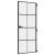 Ușă de interior negru 83x201,5 cm sticlă securiz./aluminiu slim GartenMobel Dekor