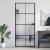 Ușă de interior negru 93x201,5 cm sticlă securiz./aluminiu slim GartenMobel Dekor