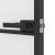 Ușă de interior negru 93x201,5 cm sticlă securiz./aluminiu slim GartenMobel Dekor