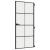 Ușă de interior negru 93x201,5 cm sticlă securiz./aluminiu slim GartenMobel Dekor