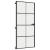 Ușă de interior negru 93x201,5 cm sticlă securiz./aluminiu slim GartenMobel Dekor