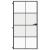Ușă interior negru 102,5x201,5 cm sticlă securiz./aluminiu slim GartenMobel Dekor