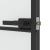 Ușă interior negru 102,5x201,5 cm sticlă securiz./aluminiu slim GartenMobel Dekor