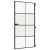 Ușă interior negru 102,5x201,5 cm sticlă securiz./aluminiu slim GartenMobel Dekor