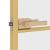Ușă de interior Slim auriu 83x201,5cm sticlă temperată/aluminiu GartenMobel Dekor