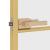 Ușă interior Slim auriu 102,5x201,5cm sticlă temperată/aluminiu GartenMobel Dekor