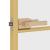 Ușă interioară Slim auriu 93x201,5cm sticlă securizată/aluminiu GartenMobel Dekor