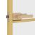 Ușă interior Slim auriu 102,5x201,5cm sticlă temperată/aluminiu GartenMobel Dekor