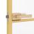 Ușă interioară Slim auriu 93x201,5cm sticlă securizată/aluminiu GartenMobel Dekor