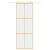 Ușă glisantă auriu 76x205 cm sticlă ESG transparentă/aluminiu GartenMobel Dekor