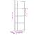 Ușă glisantă auriu 76x205 cm sticlă ESG transparentă/aluminiu GartenMobel Dekor