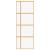 Ușă glisantă auriu 76x205 cm sticlă ESG transparentă/aluminiu GartenMobel Dekor